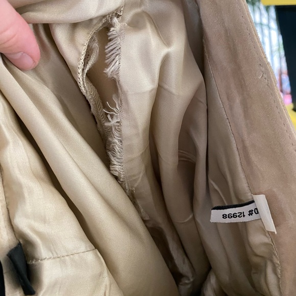 Express Design Studio “Editor” suede pants. Bootcut, size 8, cream/light khaki - Picture 15 of 15